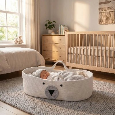 Bebe-dort-paisiblement-dans-couffin-pour-bebe