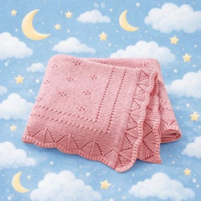 Couverture-bebe-tricot-elegante