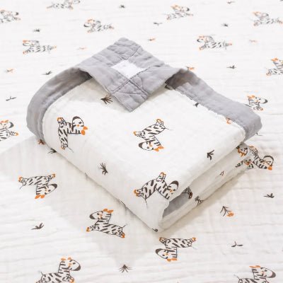 Couverture bebe en gaze de coton six couches de douceur respirante