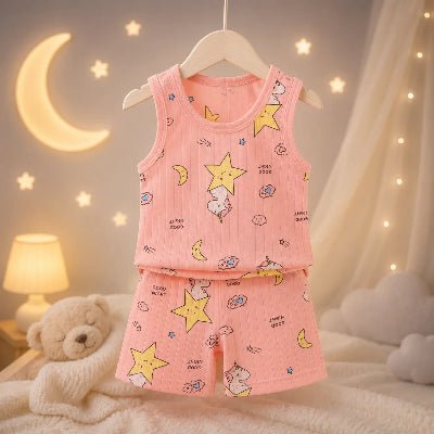 Pyjama-bébé-fille-légère-rose