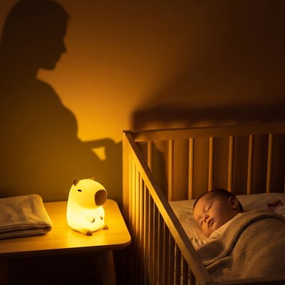 Bebe-veilleuse-design-mignon-en forme-de-chien